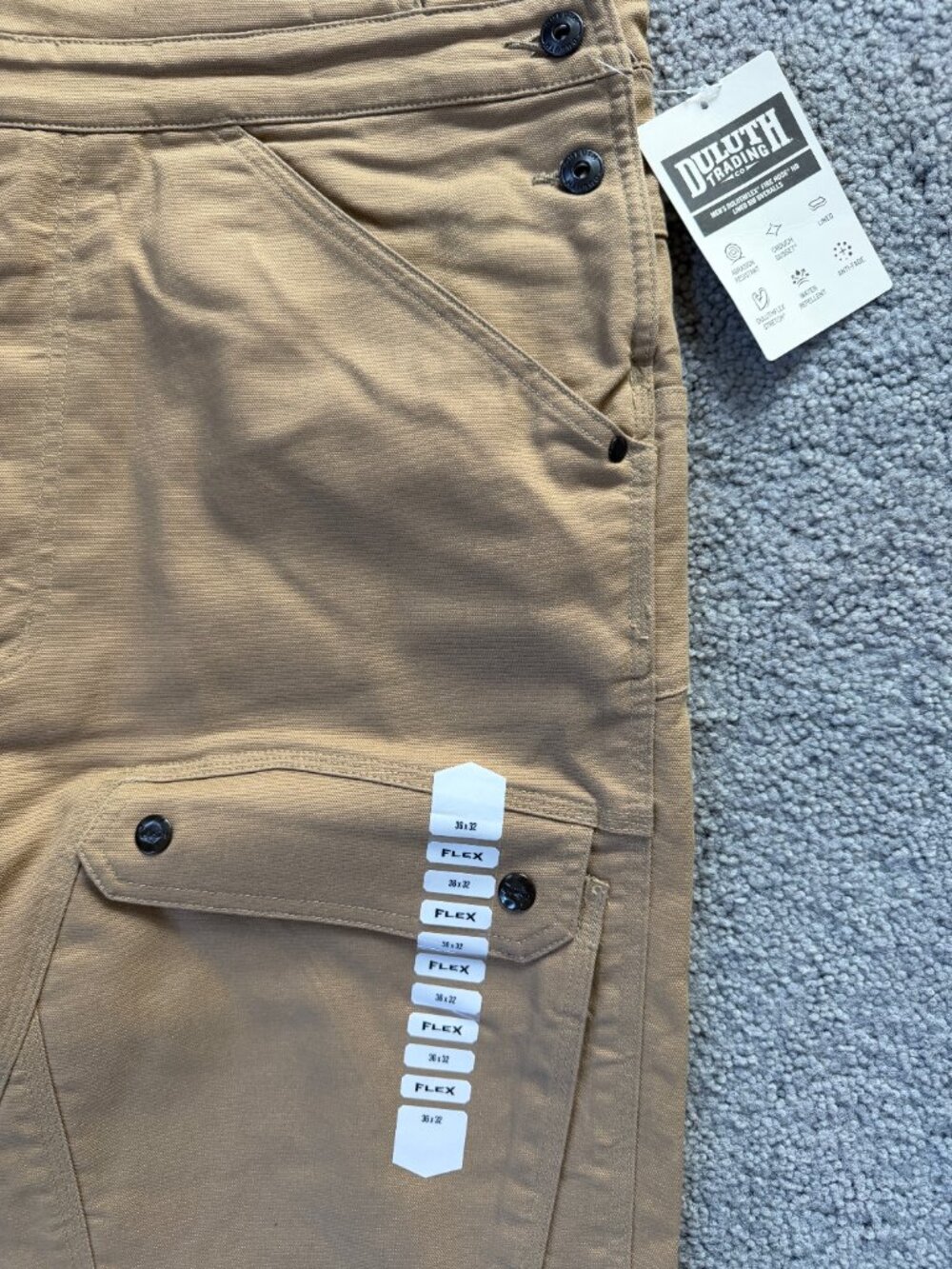 DuluthFlex Fire Hose HD Lined Bib Overalls Men's Sz. 36x32 - New With Tags - Picture 3 of 15